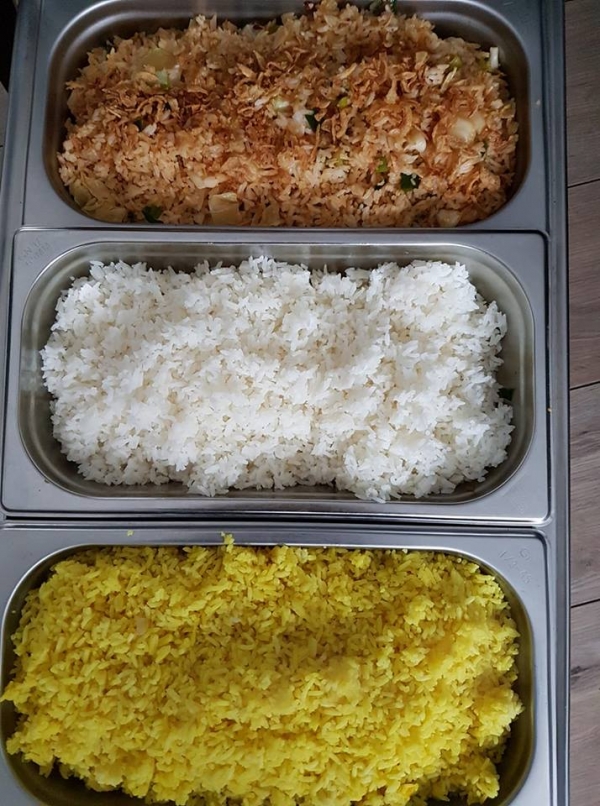Nasi putih,nasi goreng en nasi kuning